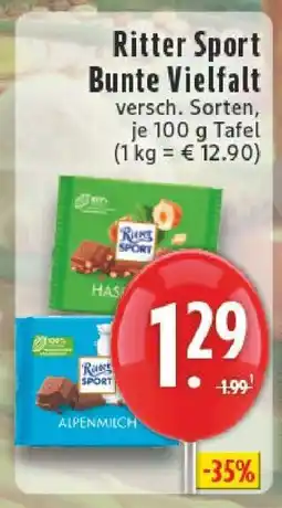 Edeka Ritter Sport Bunte Vielfalt Angebot