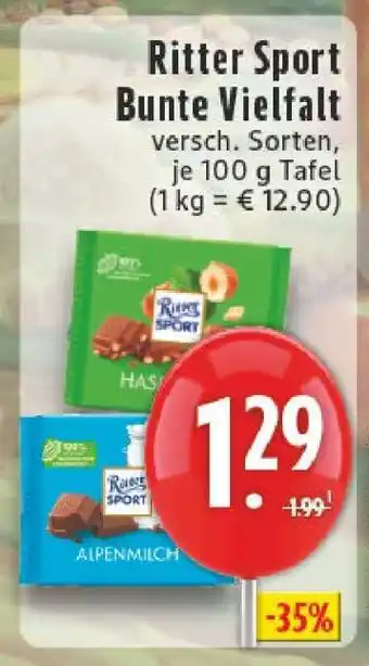 Edeka Ritter Sport Bunte Vielfalt Angebot