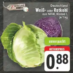 Edeka Weiß- oder Rotkohl Angebot