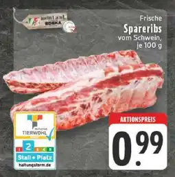 Edeka Frische Spareribs vom Schwein Angebot