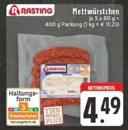 Edeka Rasting Mettwürstchen Angebot
