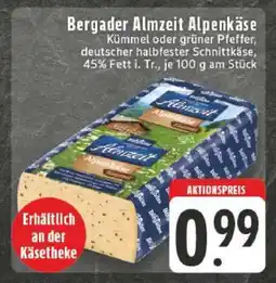 Edeka Bergader Almzeit Alpenkäse Angebot