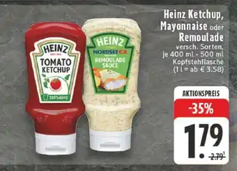 Edeka Heinz Ketchup, Mayonnaise oder Remoulade Angebot