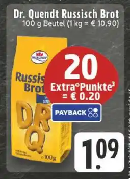 Edeka DR. QUENDT Russisch Brot Angebot