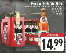 Edeka PAULANER Hefe-Weißbier Angebot