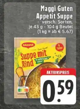 Edeka Maggi Guten Appetit Suppe Angebot