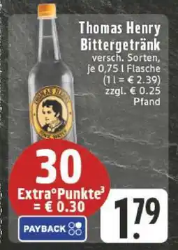 Edeka THOMAS HENRY Bittergetränk Angebot