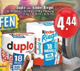 Edeka Duplo oder Kinder Riegel Angebot