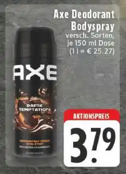 Edeka Axe Deodorant Bodyspray Angebot