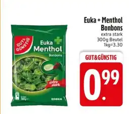 Edeka Euka + Menthol Bonbons Angebot