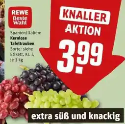 REWE Kernlose Tafeltrauben Angebot