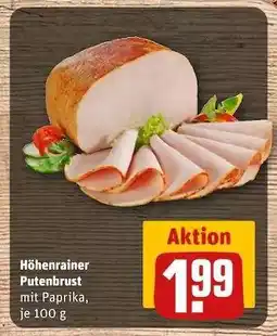 REWE Höhenrainer Putenbrust Angebot