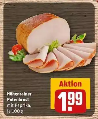 REWE Höhenrainer Putenbrust Angebot