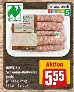 REWE REWE Bio Schweine Bratwurst Angebot