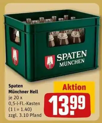 REWE Spaten Münchner Hell Angebot