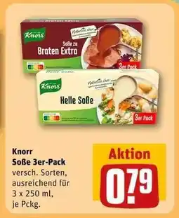 REWE Knorr Soße 3er-Pack Angebot