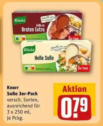 REWE Knorr Soße 3er-Pack Angebot