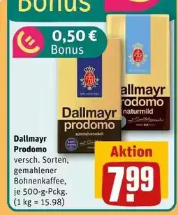 REWE Dallmayr Prodomo Angebot