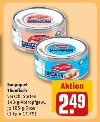 REWE SAUPIQUET Thunfisch­ Angebot