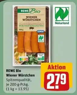 REWE REWE Bio Wiener Würstchen Angebot