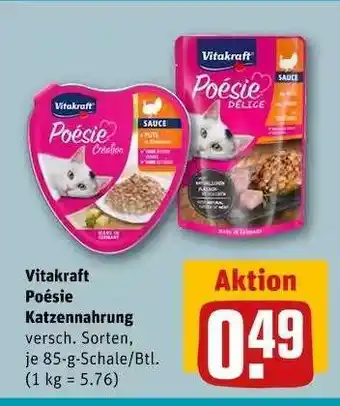 REWE Vitakraft Poésie Katzennahrung Angebot