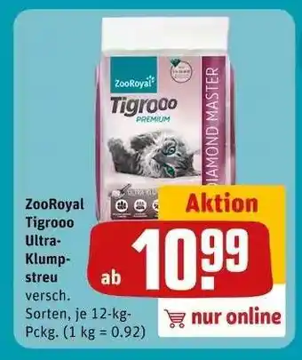 REWE ZooRoyal Tigrooo Ultra-Klumpstreu Angebot