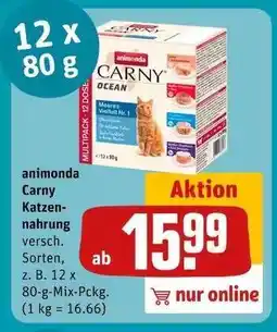 REWE animonda Carny Katzennahrung Angebot