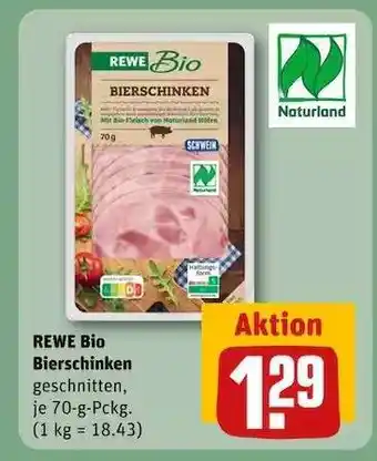 REWE REWE Bio Bierschinken Angebot