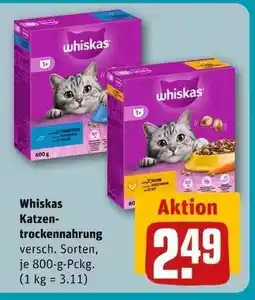 REWE Whiskas Katzentrocken-nahrung Angebot