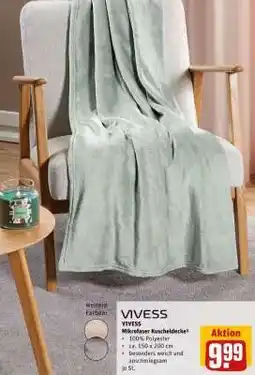 REWE VIVESS Mikrofaser Kuscheldecke Angebot