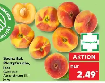 Kaufland Span./ital. Plattpfirsiche, lose Angebot