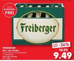 Kaufland FREIBERGER Bier oder Radler Angebot