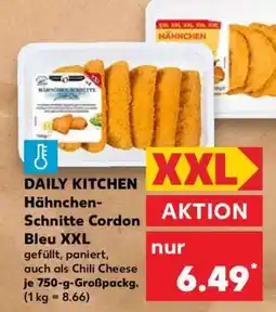Kaufland DAILY KITCHEN Hähnchen-Schnitte Cordon Bleu XXL Angebot