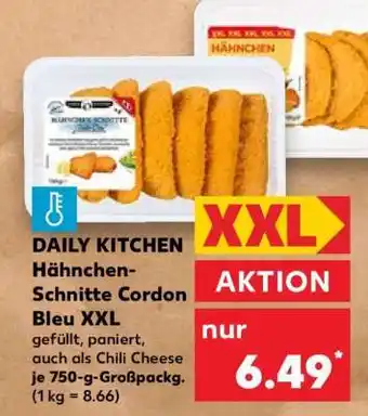 Kaufland DAILY KITCHEN Hähnchen-Schnitte Cordon Bleu XXL Angebot