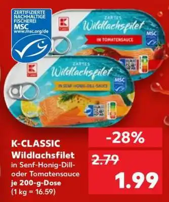 Kaufland K-CLASSIC Wildlachsfilet Angebot