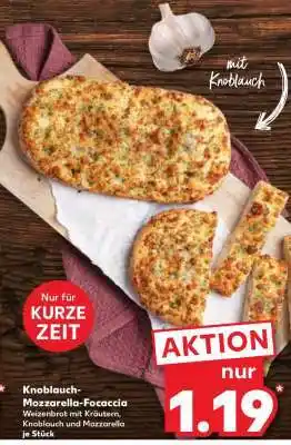 Kaufland Knoblauch-Mozzarella-Focaccia Angebot