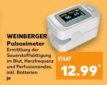 Kaufland WEINBERGER Pulsoximeter Angebot