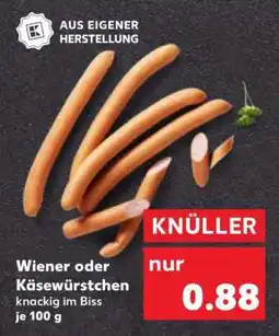 Kaufland Wiener oder Käsewürstchen Angebot