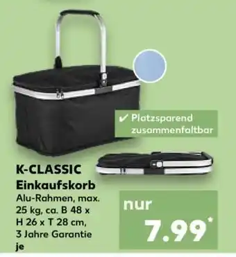 Kaufland K-CLASSIC Einkaufskorb Angebot