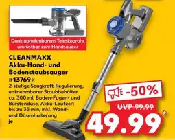 Kaufland CLEANMAXX Akku-Hand- und Bodenstaubsauger 13769 Angebot