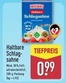 Aldi Nord Haltbare Schlagsahne Angebot
