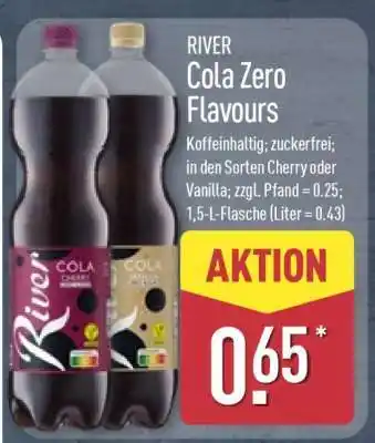 Aldi Nord RIVER Cola Zero Flavours Angebot