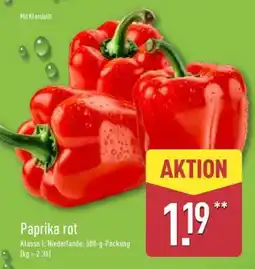 Aldi Nord Paprika rot Angebot