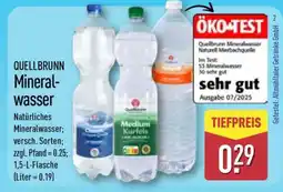 Aldi Nord QUELLBRUNN Mineralwasser Angebot
