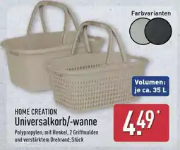 Aldi Nord HOME CREATION Universalkorb /-wanne Angebot