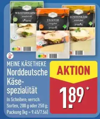 Aldi Nord MEINE KÄSETHEKE Norddeutsche Käsespezialität Angebot