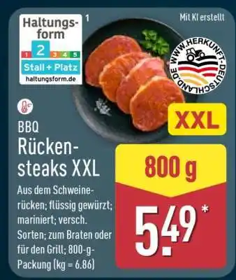 Aldi Nord BBQ Rückensteaks XXL Angebot