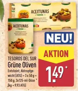 Aldi Nord TESOROS DEL SUR Grüne Oliven Angebot