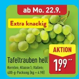 Aldi Nord Tafeltrauben hell Angebot