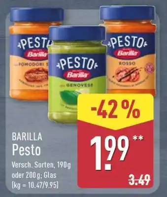 Aldi Nord Barilla Pesto Angebot